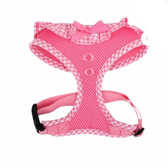 NWT Pupteck Small Pink Ruffled Dog Harness